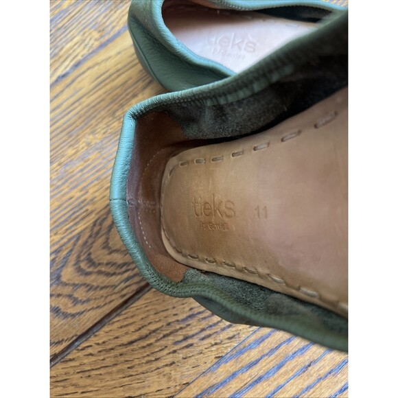 TIEKS BY GAVRIELI Olive Green Foldable Flats Size 11 Women’s Excellent Condition - Picture 7 of 11